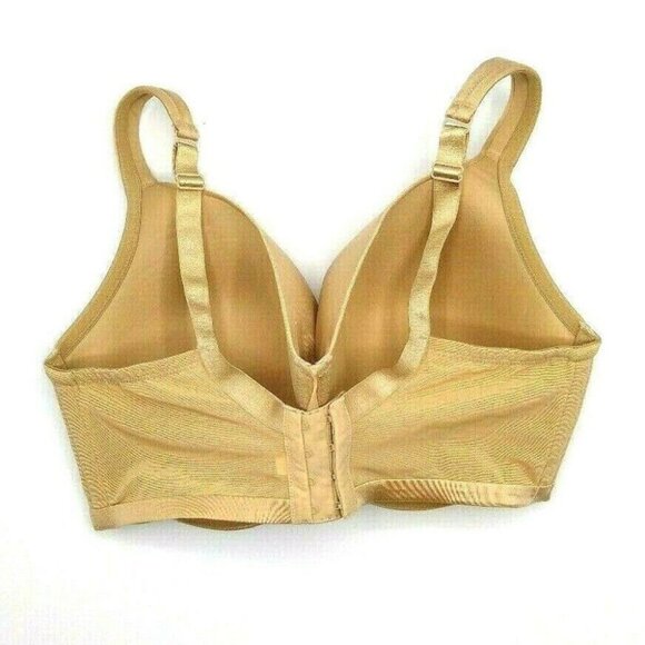 Cacique Bra Smooth Satin Full Coverage U/W Size 42C Cafe Mocha - Picture 5 of 7